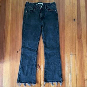 Distressed Black Denim Jeans